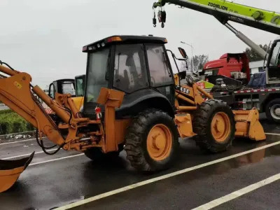 Radlader USA Backhoe Loader Used Case 580m with Good Condition