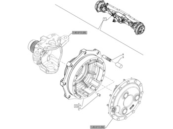 NEW HOLLAND Radnabe/-lagerung