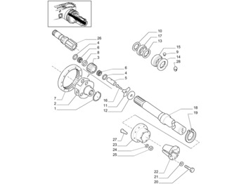 NEW HOLLAND Radnabe/-lagerung